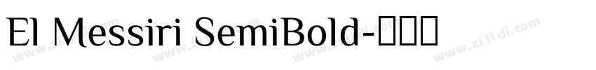 El Messiri SemiBold字体转换